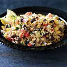 Ingredients · 2 tablespoons vegetable oil · 3 cloves garlic, minced · 1 jalapeño, minced · 15 oz black beans · 15 oz corn · 3 roma tomatoes, diced · 1 cup quinoa, . Quinoa Southwest Quinoa Salad This Link Has Removed Try This One Instead Http Www Kalynskitchen Com 2012 04 Recipe Fo Recipes Food Clean Eating Recipes
