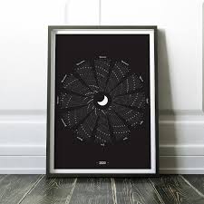 2021 Calendar With Moon Phases 2021 Moon Calendar At A Glance Calendrier Lunaire 2021 Lunar Cycles Wall Hanging 2021 Impossible Shapes Paper Texture Lunar Calendar