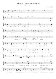 Duncan laurence is a dutch singer who represented the netherlands at the eurovision song contest 2019 in tel aviv, israel. Arcade By Duncan Laurence Sheet Music For Saxophone Alto Solo Musescore Com