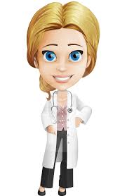 Blonde Female Doctor Cartoon Vector Character AKA Dana Physic-Care |  GraphicMama