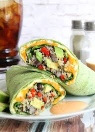 Quinoa And Veggie Burrito Recipe Recipes Food Veggie Burrito