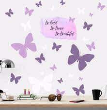 It is a great gift for your friend who is just moving to a new house. Girls Bedroom Idea Diy Butterfly Room Decor Girls Wall Decals Butterfly Wall Decals Girls Room Wall Art