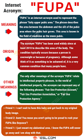 Fupa Meaning What Does Fupa Stand For With Useful Conversations 7 E S L Meant To Be Other Ways To Say English Words