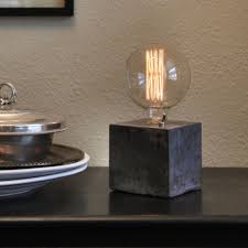 Simple Concrete Desk Lamp Id Lights Concrete Lamp Lamp Desk Lamp