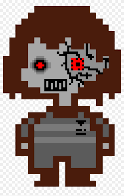 This is a toriel undertale pixel art template which you can edit. Ciborg Frisk Chara Sprite Undertale Human Pixel Art Clipart 4914300 Pikpng