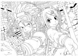 Fairy Tail Coloring Pages Anime