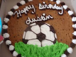 Happy Birthday Cookie Cake Ideas Soccer Cookie Cake Birthday Cake Kids Soccer Cookies Soccer Birthday Parties