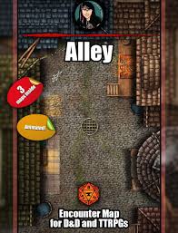 Alley battle map pack - Foundry VTT support. JPGMP4
