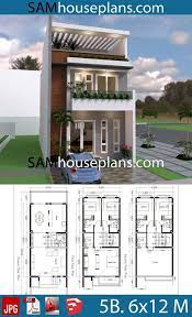 Desain Rumah Type 45 18 Small Modern House Plans Narrow House Plans Narrow Lot House Plans
