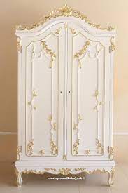 Der schrank barock fügt sich tadellos in ihren flur ein. Barock Kleiderschrank French 2 Turig In Elfenbein Mit Starkem Gold Dekor Schranke Regale Lagerware Repro Antik Design