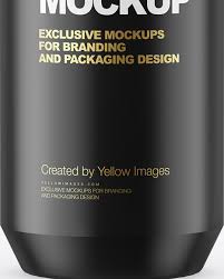 Simple cosmetic cream jar along with paper box mockup. Cosmetic Bottle Mockup In Bottle Mockups On Yellow Images Object Mockups
