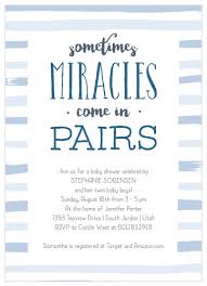 These memories can be made more cherishable if you put in your feelings on paper, on the invitation card to be precise. Baby Shower Invitations For Twins Basic Invite