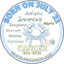 You dislike opposition, failure, being told what to do and advice whether good or bad. July 21 Zodiac Horoscope Birthday Personality Sunsigns Org
