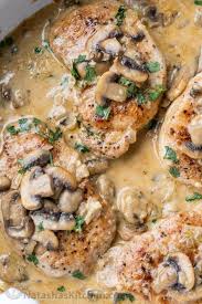 Jimmy kerstein, author of the butchers guide an insiders view demonstrates how to home butcher a boneless pork loin 10 ways. Pork Chops In Creamy Mushroom Sauce Natashaskitchen Com