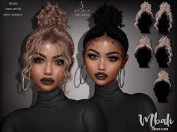 Tending Curly Hairs The Sims 4 Tips Updos And Braids Hairstyle Braids Curly Hairs Hairstyle Tending Updos New Sims Hair Sims 4 Black Hair Sims 4