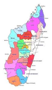 Les cartes routières michelin, cartes satellites, hybrides ou allégées Madagascar Regions De La Carte Carte De Madagascar Regions Afrique De L Est Afrique