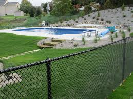 4 Foot Black Chain Link Fence Gate Black Vinyl Coated Chain Link Mini Mesh Chain Link Fence Mini Mesh Is Boca Code For Swimming Pools Black Chain Link Fence Chain Link Fence Mesh Pool Fence