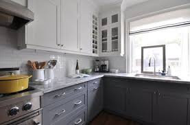 Cool Kitchens Two Tone Kitchen White Upper Kitchen Cabinets Gray Blue Lower Kitchen Cabin Upper Kitchen Cabinets Contemporary Kitchen Two Tone Kitchen Cabinets