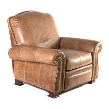 For more details or to shop this barcalounger recliner visit hayneedle at urlhere to view our full assortment of recliners, visit hayneedle at. Brown Leather Barcalounger Recliner With Nailhead Trim White Armchair Round Wicker Chair Recliner