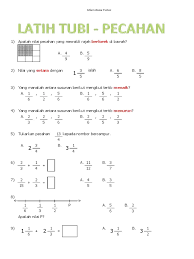 Sukatan dan geometri tahun 6 81 bidang: Soalan Matematik Tahun 6 Topik Masa Dan Waktu Helowins