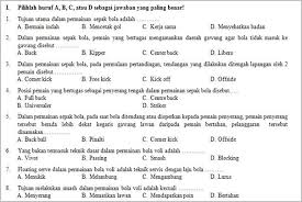 Kumpulan Soal Penjaskes Sd Dan Kunci Jawaban Guru Galeri