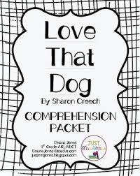 Love That Dog Comprehension Packet Vocabulary Words Magic Fingers Magic Words List