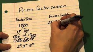 3600 ÷ 2 = 1800; Prime Factorization Youtube