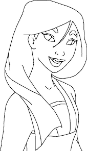 Mulan coloring pages are scenes from a chinese poem that was revived by disney and was written in the medieval years. Beautiful Fa Mulan Coloring Page Download Print Online Coloring Pages For Free Disney Princess Coloring Pages Online Coloring Pages Princess Coloring Pages