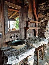 Pin Von Karen Bartlett Auf Banyo Bathroom Badezimmer Rustikal Rustikale Hutte Rustikale Bader