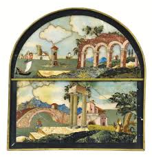 Italie Florence Fin Xviie Debut Xviiie Siecle Bord De Mer Au Navire Pecheur Aupres D Une Colonnade Two Italian Floren Art Exhibition Painting Modern Art