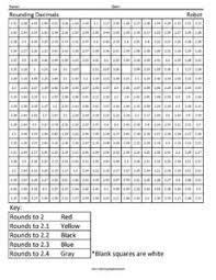 See more ideas about math coloring worksheets, math coloring, worksheets. Rounding With Decimals Robot Coloring Squared