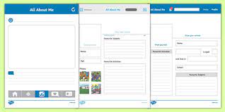 You'll be ready to start posting in seconds! Social Media Profile Template All About Me Facebook