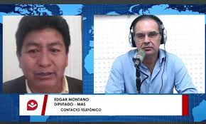 El diputado del MAS, Edgar Montaño,...