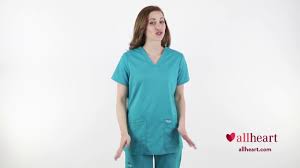 Cherokee Workwear Revolution Scrubs Solid Tops Allheart