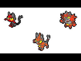 See more ideas about pixel art pixel art pokemon flamiaou from www.pngkey.com. Litten Evolution Family Pokemon Pixel Art Youtube