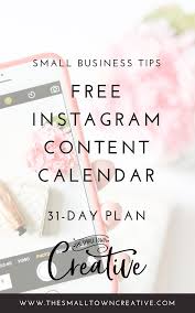 Save Time Clear The Clutter And Get A Content Strategy For Your Business That Works Instagram Content Calendar Instagram Business Small Business Social Media