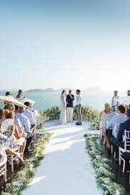 Sam And Sophie S Sunset Wedding In Phuket With A Dreamy Circular White Floral Altar Sunset Wedding Phuket Wedding Garden Wedding Venue