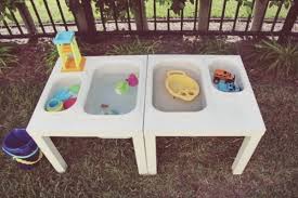 No Pool No Problem 8 Diy Water Tables Outdoor Toys Ikea Table Ikea Lack Table