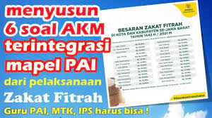 Maybe you would like to learn more about one of these? Akm 31 6 Contoh Soal Akm Pai Yang Disusun Dari Pelaksanaan Zakat Fitrah Youtube