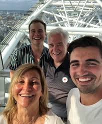 My grandfather outside the Mayfield House guest house