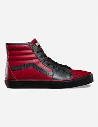Vans X Marvel Deadpool Sk8 Hi Shoes Redbk 324645329 Marvel Shoes Vans Vans Sk8
