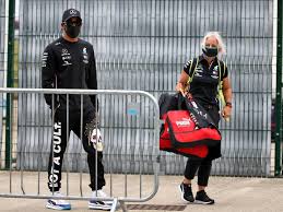 Lewis hamilton explains that flicking switch after moving alongside sergio perez at restart caused him to miss the turn one; Lewis Hamilton Hails Greatest Partnership With Physio Planet F1