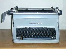 Máquina de escribir - Wikipedia, la enciclopedia libre