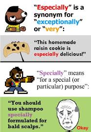 The meaning is very similar to in particular or particularly. What S Up With Especially And Specially Vocabulary Lessons Learn English Teaching English