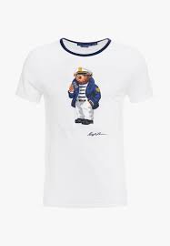 Tamanho Us Polo Urso Camisa Homens Urso Martini Tshirt Padrao Eua De Manga Curta Tamanho Camisas Do Reino Unido Da Ue Urso Do Hoquei Captain Blue Marinha Dropshipping Genero Melhor Qualidade E