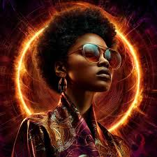 I radiate excellence, unapologetically embracing my truth and my  brilliance." Afrocentric Futurism