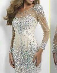Deine hochzeit steht bevor und wir helfen dir das schönste brautkleid für dich zu finden. Brautkleid Kleid S 36 Weiss Silber Strass Minikleid Brautjungfer Hochzeitskleid Ebay