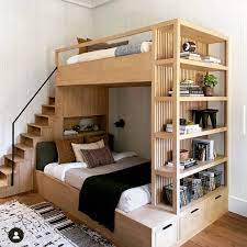 Made with a sleek, sturdy metal frame, this bunk bed has an industrial modern design that is also functional and ideal for space saving. Tech Inventions On Instagram Bunk Bed By Amber Lewis Follow Insideproduct Invention Innovation Technology Bunk Bed Designs Home Bedroom Design