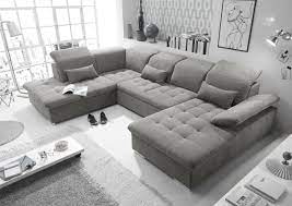 Dekoration sofa grau stoff wird geschätzt, wenn sich das behausung (umgangssprachlich) wie zu hause anfühlt, es sieht nicht nur wie zu hause unfein. Couch Wayne L Sofa Schlafcouch Wohnlandschaft Schlaffunktion Schlamm Grau U Form