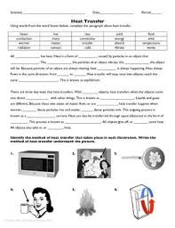 Heat Transfer Practice Worksheet Heat Transfer Science Heat Transfer Practices Worksheets